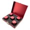 Dice D6 Aluminium 16 mm 5pcs. Red in Case - photo 25330