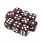 Dice D6 12 mm 10pcs. Brown - photo 25351