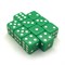 Dice D6 16 mm 10pcs. Green with Sharp Corners - photo 25352