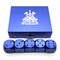 Dice D6 Aluminium 16 mm 5pcs. Blue in Case - photo 25366