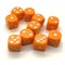 Dice D6 16 mm 10pcs. Light-Orange - photo 25384