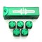 Dice D6 Aluminium 16 mm 5pcs. Green in Tube - photo 25388