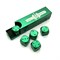 Dice D6 Aluminium 16 mm 5pcs. Green in Tube - photo 25389