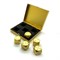 Dice D6 Aluminium 16 mm 5pcs. Gold in Case - photo 25393