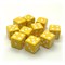 Dice D6 16 mm 10pcs. Yellow with Sharp Corners - photo 25396