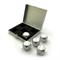 Dice D6 Aluminium Silver 16 mm 5pcs. in Case - photo 25400