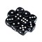 Dice D6 12 mm 10pcs. Black - photo 25409