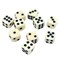 Dice D6 12 mm 10pcs. Beige - photo 25412