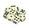 Dice D6 12 mm 10pcs. Beige - photo 25414