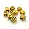 Dice D6 12 mm 10pcs. Yellow - photo 25423