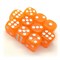 Dice D6 14 mm 10pcs. Orange Transparent - photo 25429