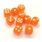 Dice D6 14 mm 10pcs. Orange Transparent - photo 25431