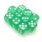 Dice D6 14 mm 10pcs. Mint Transparent - photo 25434