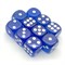 Dice D6 14 mm 10pcs. Blue Transparent - photo 25436