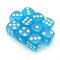 Dice D6 14 mm 10pcs. Light Blue Transparent - photo 25439
