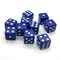 Dice D6 16 mm 10pcs. Blue - photo 25447