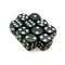 Dice D6 16 mm 10pcs. Black - photo 25448
