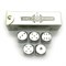 Dice D6 Aluminium Silver 16 mm 5pcs. in Tube - photo 25458
