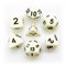 7-Piece RPG Dice Set — Bone with Black - photo 25463