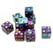 Dice Set D6 Pearlescent Price of Knowledge 16 mm with Square Corners (10 pcs.) - photo 25473