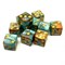 Dice Set 10 pcs. D6 Pearlescent "Healing Wounds" 16 mm with Square Corners - photo 25484