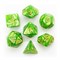 7-Piece RPG Dice Set — Pearlescent Green with Gold - photo 25490