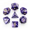 7-Piece RPG Dice Set — Dark-Purple with Gold - photo 25502