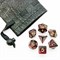 7-Piece RPG Dice Set — Pearlescent Black-Burgundy - photo 25509