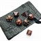 7-Piece RPG Dice Set — Pearlescent Black-Burgundy - photo 25510