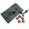 7-Piece RPG Dice Set — Pearlescent Black-Burgundy - photo 25511