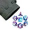 7-Piece RPG Dice Set — Pearlescent Turquoise-Purple - photo 25516
