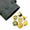 7-Piece RPG Dice Set — Pearlescent Black-Yellow - photo 25520