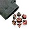 7-Piece RPG Dice Set — Pearlescent Black-Red - photo 25523