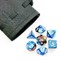 7-Piece RPG Dice Set — Pearlescent Blue-Brown - photo 25533