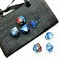 7-Piece RPG Dice Set — Pearlescent Blue-Brown - photo 25534