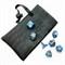 7-Piece RPG Dice Set — Black-Blue with Gold - photo 25539