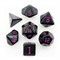 7-Piece RPG Dice Set — Black with Purple - photo 25555