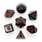7-Piece RPG Dice Set — Black with Red - Classic - photo 25556