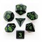 7-Piece RPG Dice Set — Black with Green - Classic - photo 25559