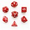 7-Piece RPG Dice Set — Red with White - photo 25563