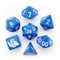 7-Piece RPG Dice Set — Blue with White - photo 25565