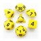 7-Piece RPG Dice Set — Yellow with Black - photo 25567