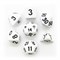 7-Piece RPG Dice Set — White with Black - photo 25568