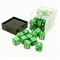 Dice Set 36 pcs. D6 Green 12 mm - photo 25602