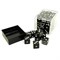 Dice Set 36 pcs. D6 Black with Sharp Corners 12 mm - photo 25604