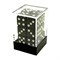 Dice D6 16 mm 12pcs in Plastic Box. Black with Sharp Corners - photo 25621