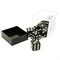 Dice D6 16 mm 12pcs in Plastic Box. Black with Sharp Corners - photo 25622