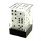 Dice D6 16 mm 12pcs in Plastic Box. White with Sharp Corners - photo 25623