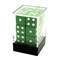 Dice D6 16 mm 12pcs in Plastic Box. Green with Sharp Corners - photo 25625