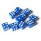 Dice D6 12 mm 10pcs. Blue - photo 25737